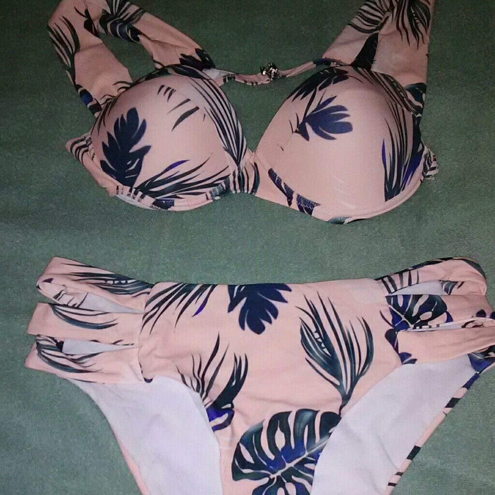 Palm tree swim suit